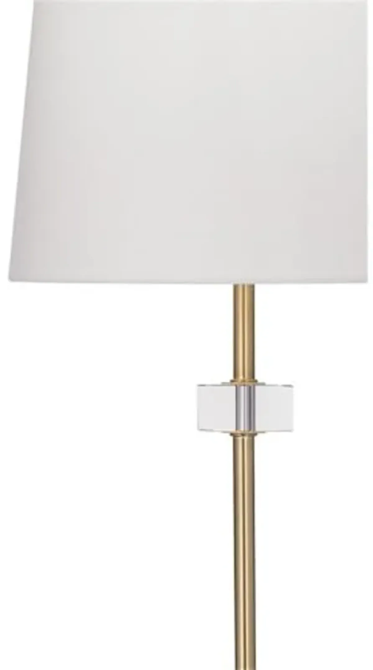 Hampton Crystal Table Lamp in Modern Gold