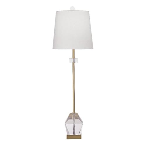 Hampton Crystal Table Lamp in Modern Gold