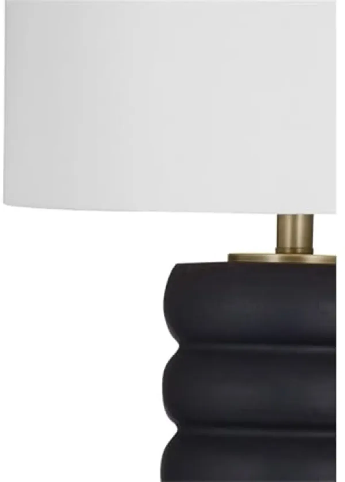 Pareena Table Lamp in Black Resin