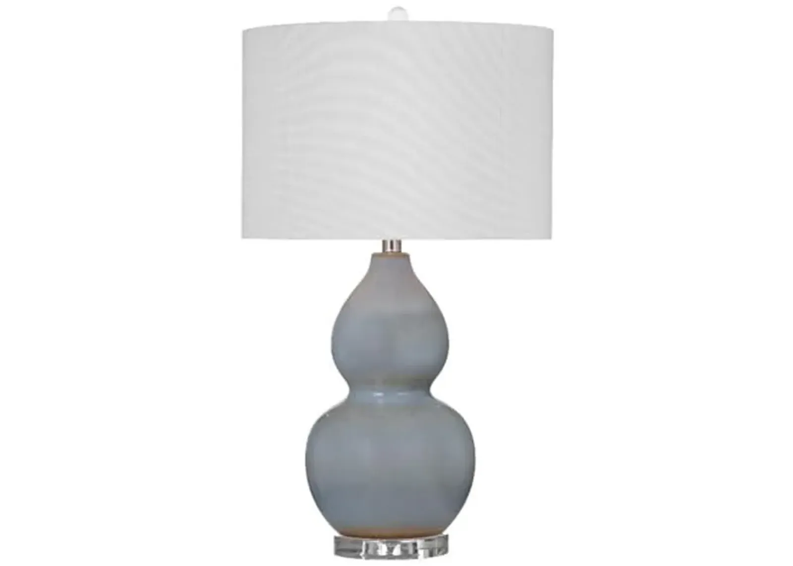 Celburne Table Lamp in Modern Gray Ceramic