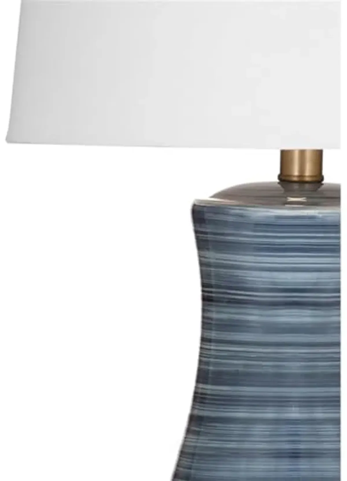 Clermont Table Lamp in Modern Blue Gray Ceramic