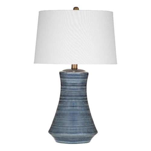 Clermont Table Lamp in Modern Blue Gray Ceramic