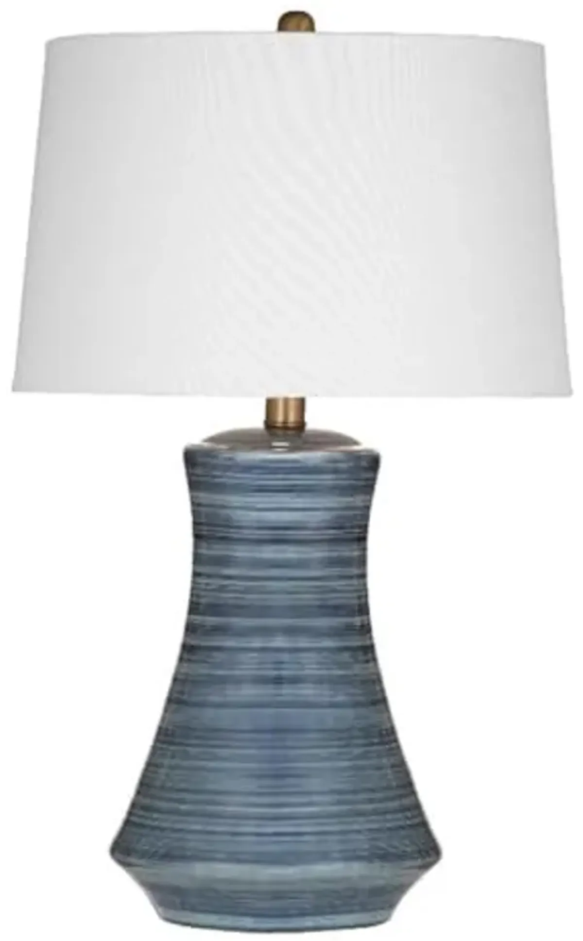 Clermont Table Lamp in Modern Blue Gray Ceramic