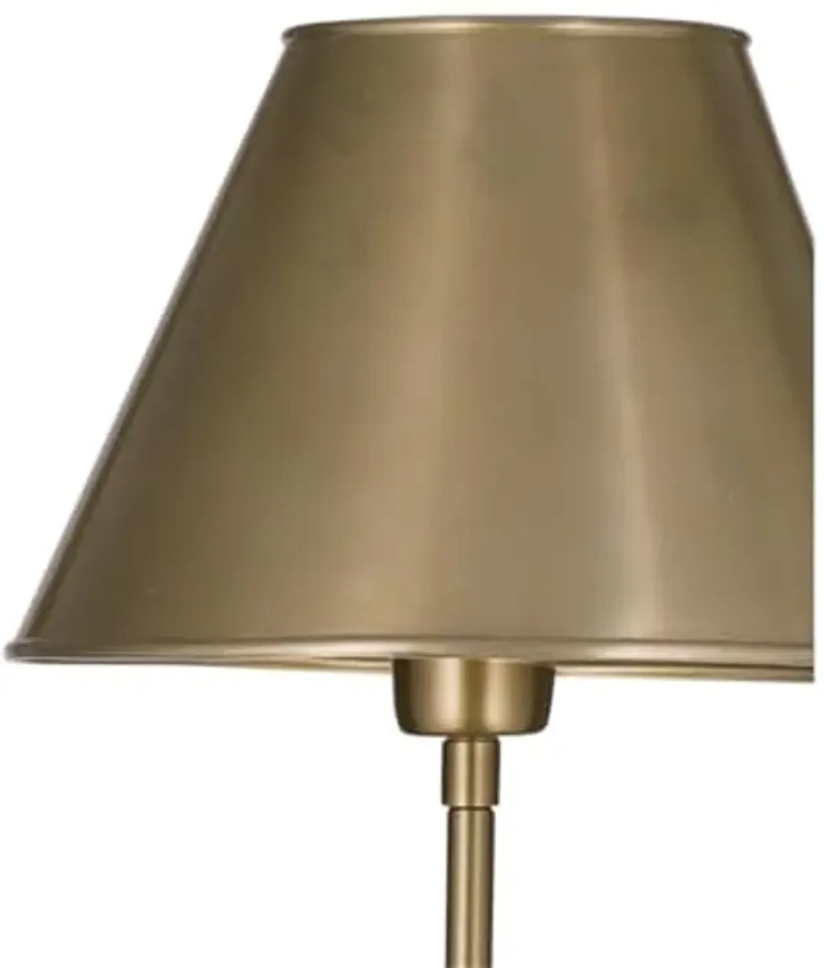 Gold Table Lamp on Marble Base