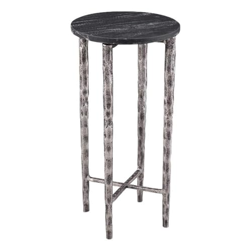 Bassett Mirror Company Mendez Accent Table with Black Marble Top