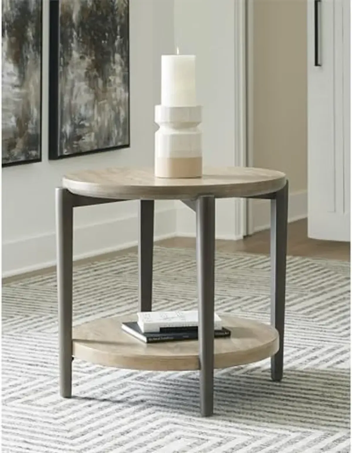 Signature Design by Ashley Dyonton End Table, Grayish Brown