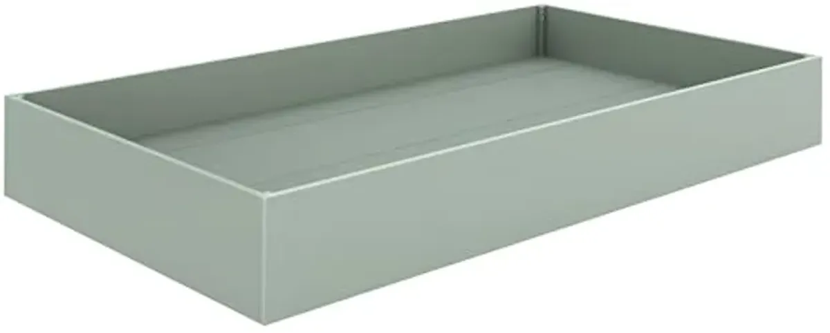 Babyletto Universal Twin Storage Trundle Bed in Light Sage