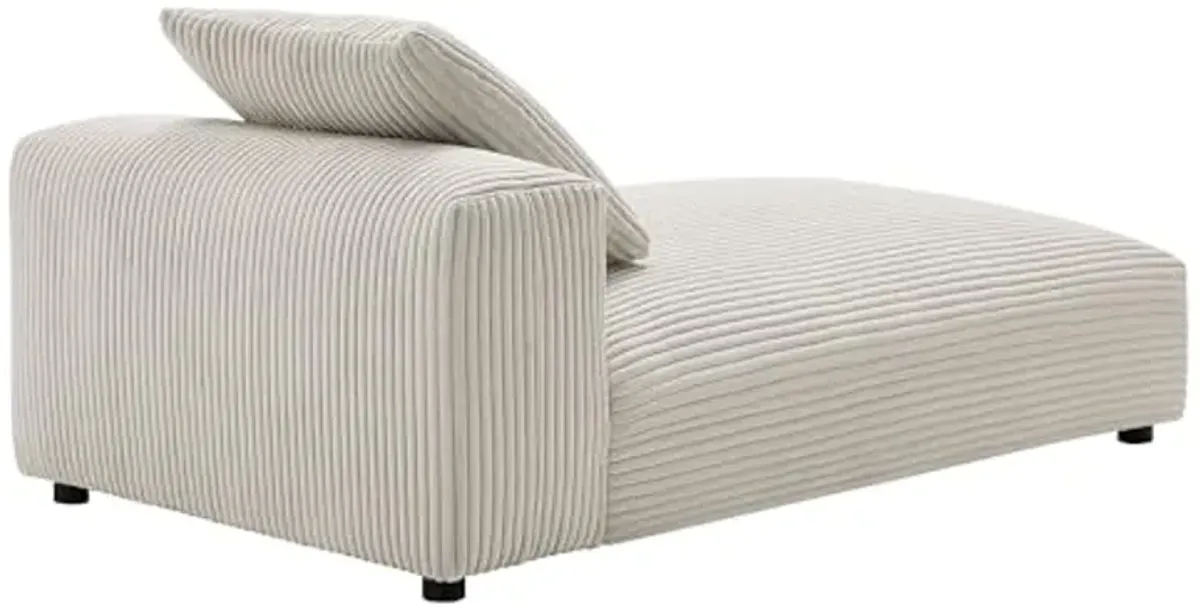 Modway Solace Chaise Lounge Chair, Almond