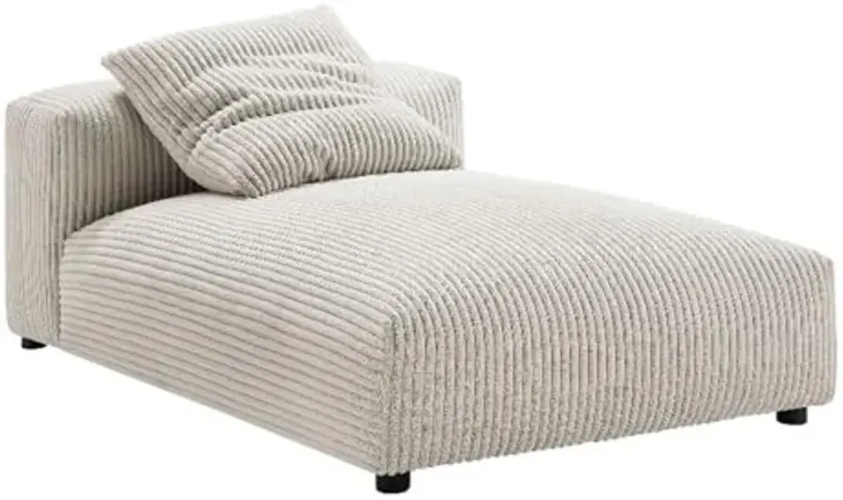 Modway Solace Chaise Lounge Chair, Almond