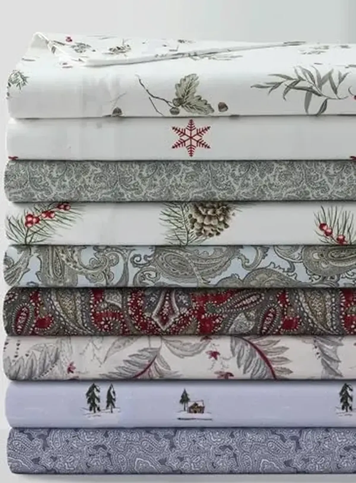 Tribeca Living Cotton Flannel King Pillowcases, Ultra-Soft Portuguese Printed Flannel Bedding, Set of 2, Ludovica Paisley