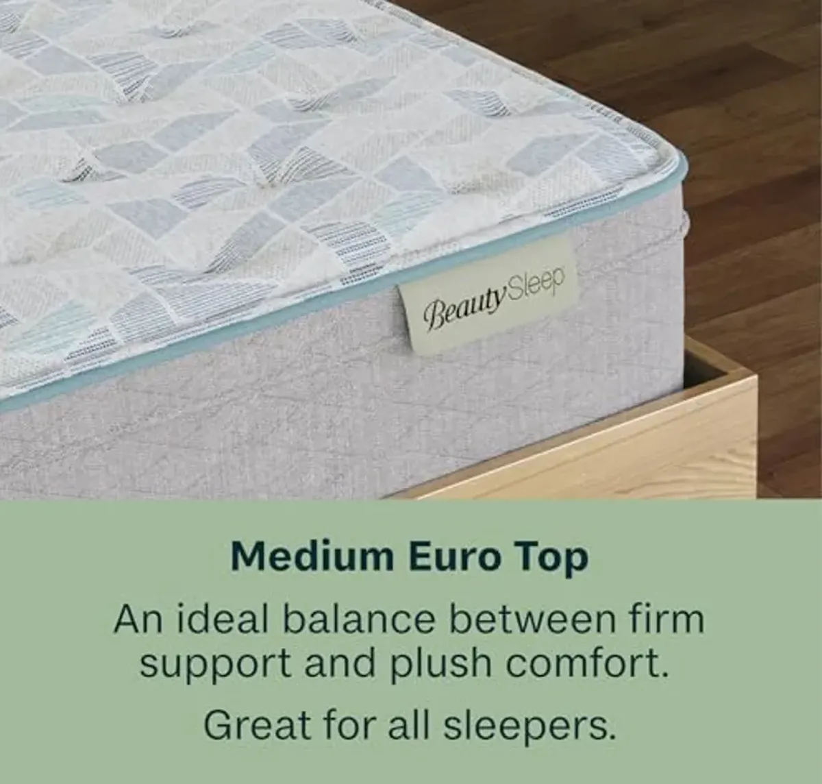 Beauty Sleep DreamRest Medium Euro Top 12.25" Twin XL Mattress, Pocketed Coils, Cooling, Breathable, and Pressure Relieving - 100 Night Trial, CertiPUR-US Certified and 10 Year Limited Warranty