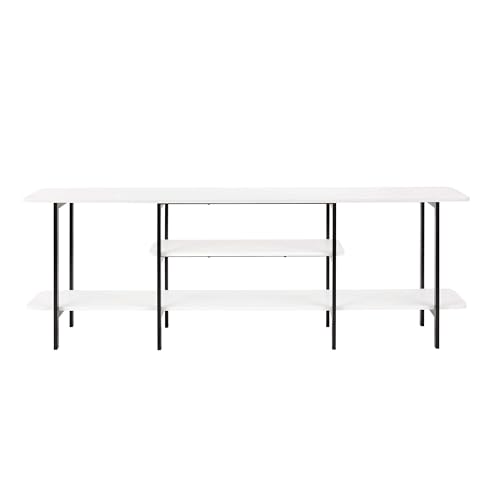 Manhattan Comfort Celine Side Table Console in White