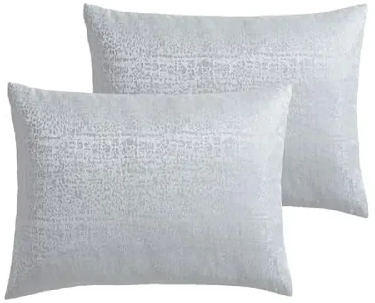 Tahari Home - Comforter Set, Jacquard 5-Piece Bedding with Matching Shams & Decorative Pillows, Ideal for All Seasons (Sterling Ice Blue, King)