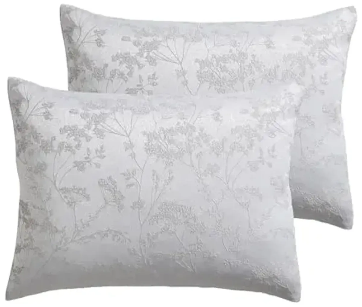 Tahari Home - Comforter Set, Jacquard 5-Piece Bedding with Matching Shams & Decorative Pillows, Ideal for All Seasons (Nikka Silver Grey, King)