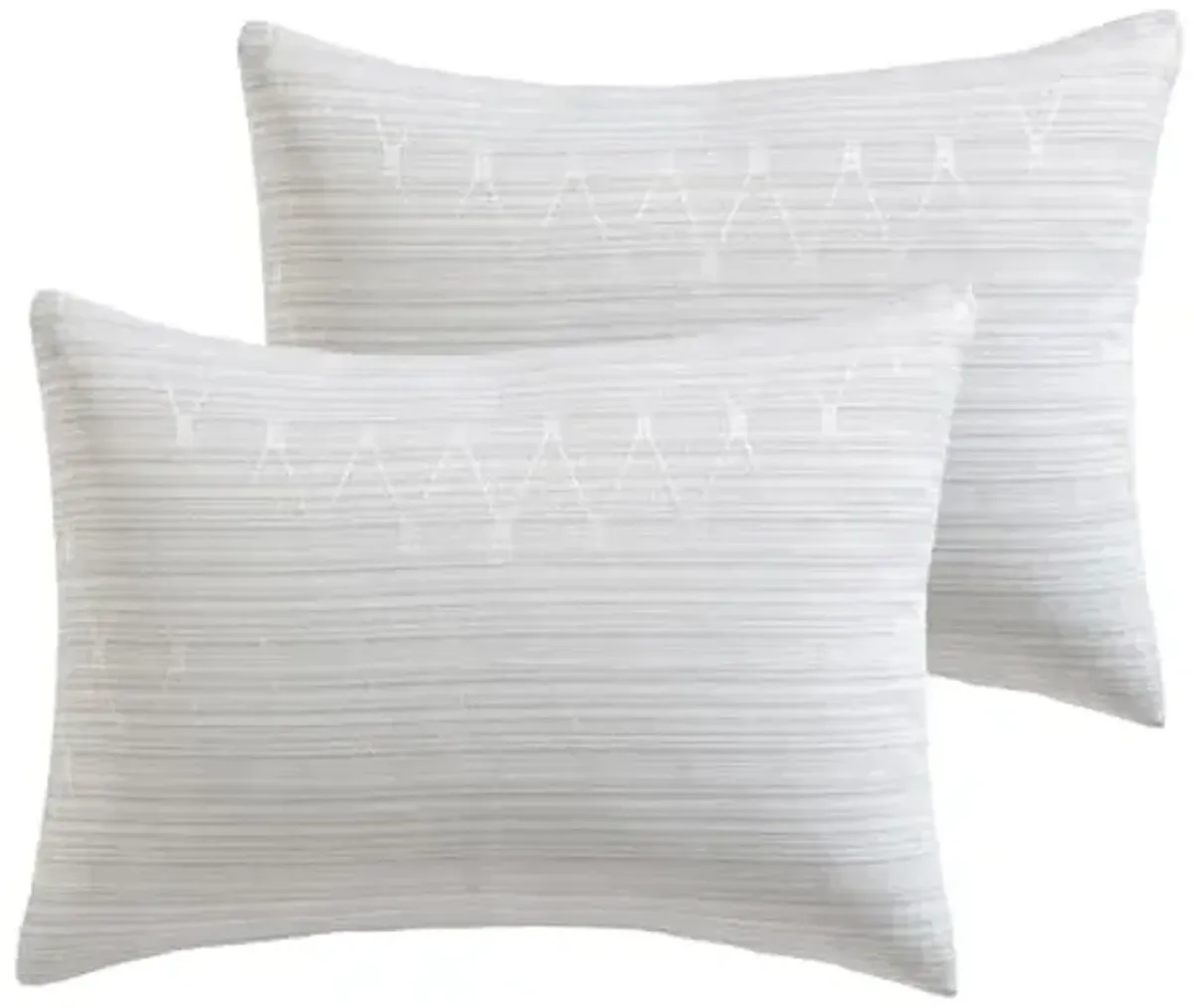 Tahari Home - Comforter Set, Jacquard 5-Piece Bedding with Matching Shams & Decorative Pillows, Ideal for All Seasons (Marguerite Grey, King)