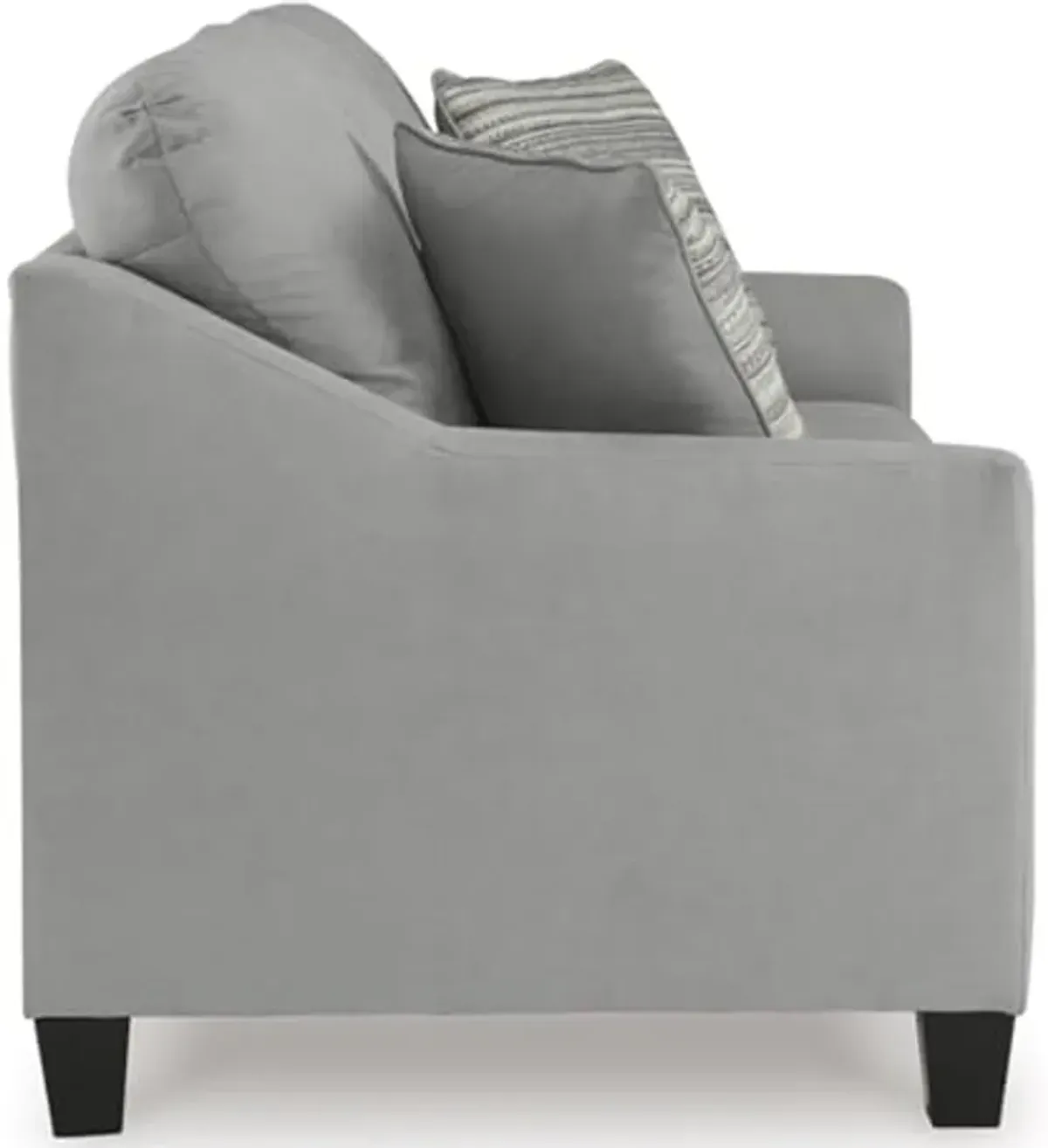 Signature Design by Ashley Adlai Casual Sofa with 2 Toss Pillows, Light Gray