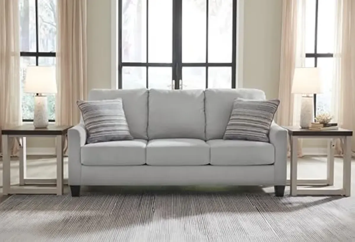 Signature Design by Ashley Adlai Casual Sofa with 2 Toss Pillows, Light Gray