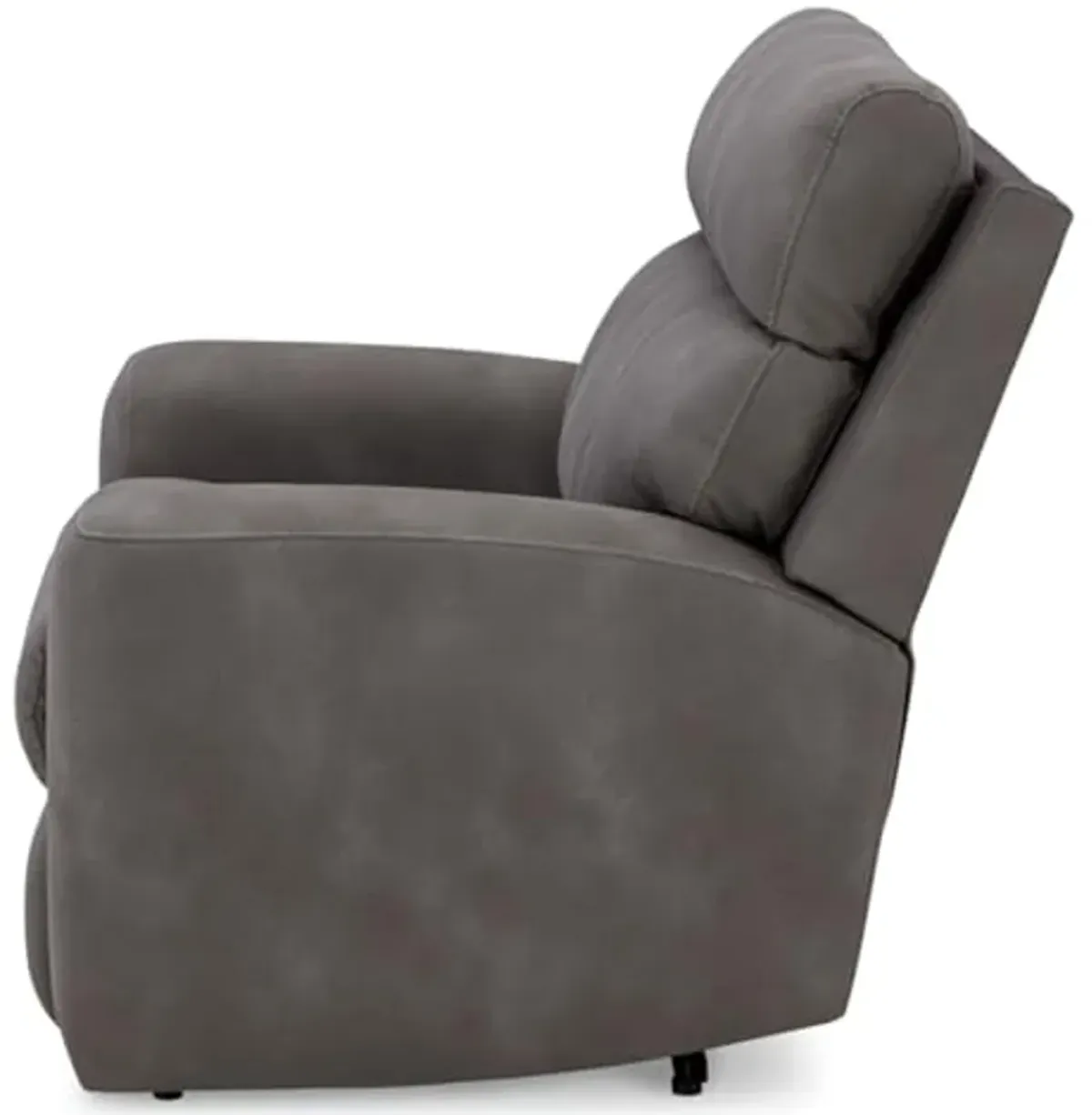 Signature Design by Ashley Next-Gen DuraPella Contemporary Faux Leather Wall Hugger Power Recliner with Adjustable Headrest and USB Ports, Dark Brown