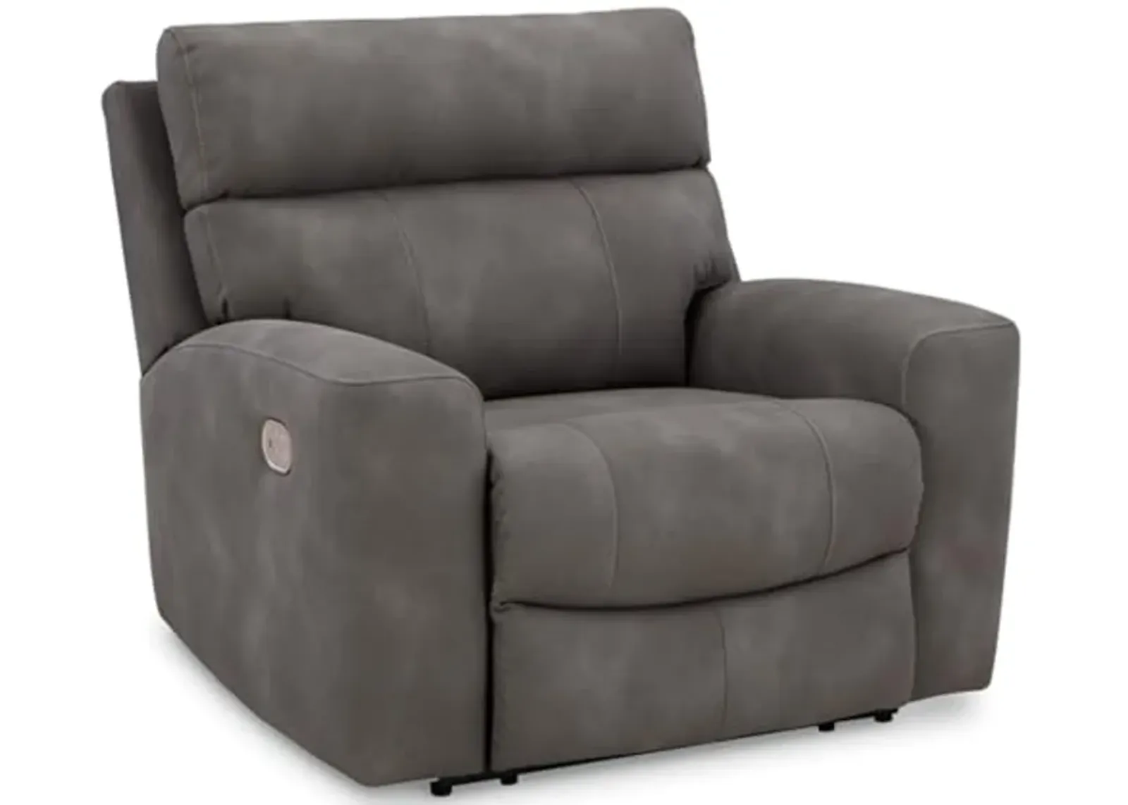 Signature Design by Ashley Next-Gen DuraPella Contemporary Faux Leather Wall Hugger Power Recliner with Adjustable Headrest and USB Ports, Dark Brown