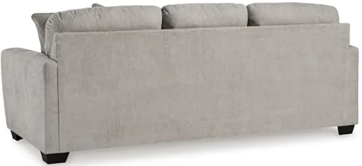 Signature Design by Ashley Avenal Park Casual Sofa with 5 Toss Pillows, Light Gray