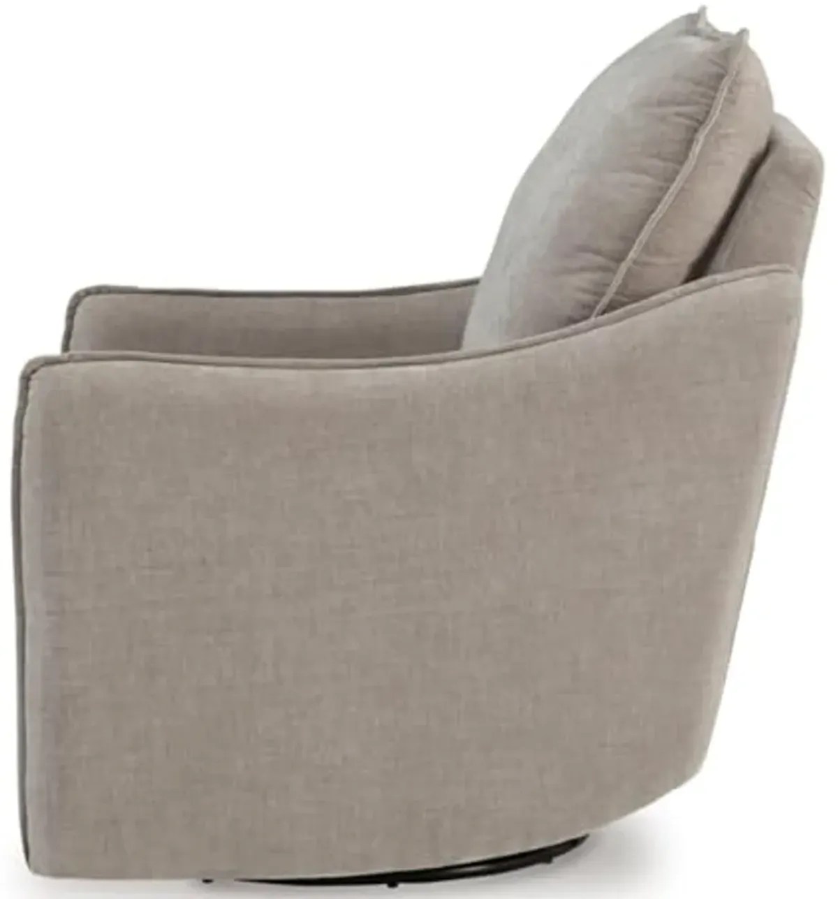 Signature Design by Ashley McBurg Contemporary Swivel Power Recliner with USB Ports, Light Gray