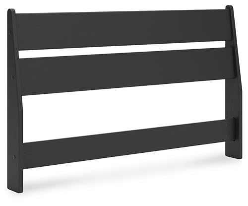 Signature Design by Ashley Socalle Modern Panel Headboard, Full, Black