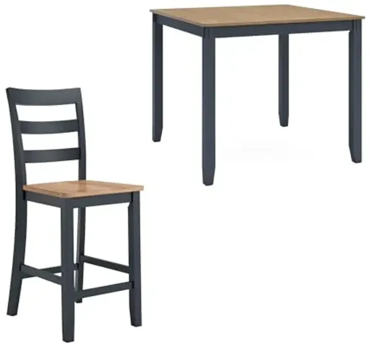 Ashley Furniture Gesthaven Blue Counter Height Dining Table Set - Set of 5