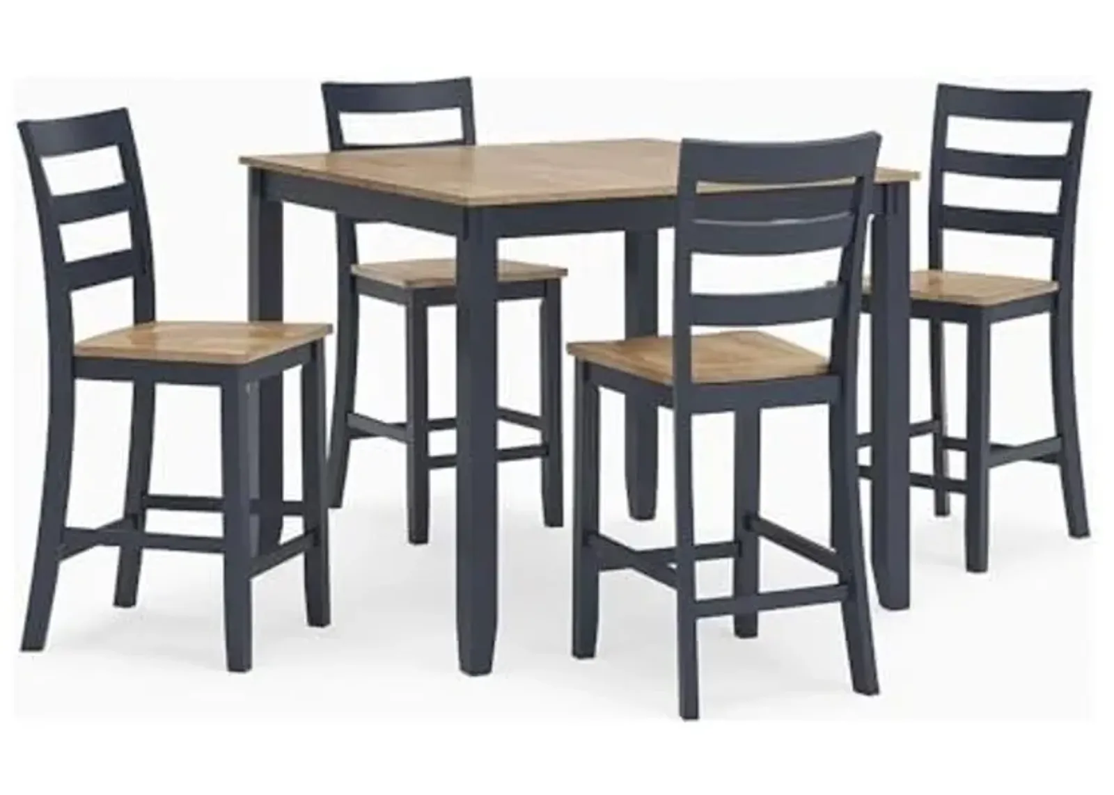 Ashley Furniture Gesthaven Blue Counter Height Dining Table Set - Set of 5