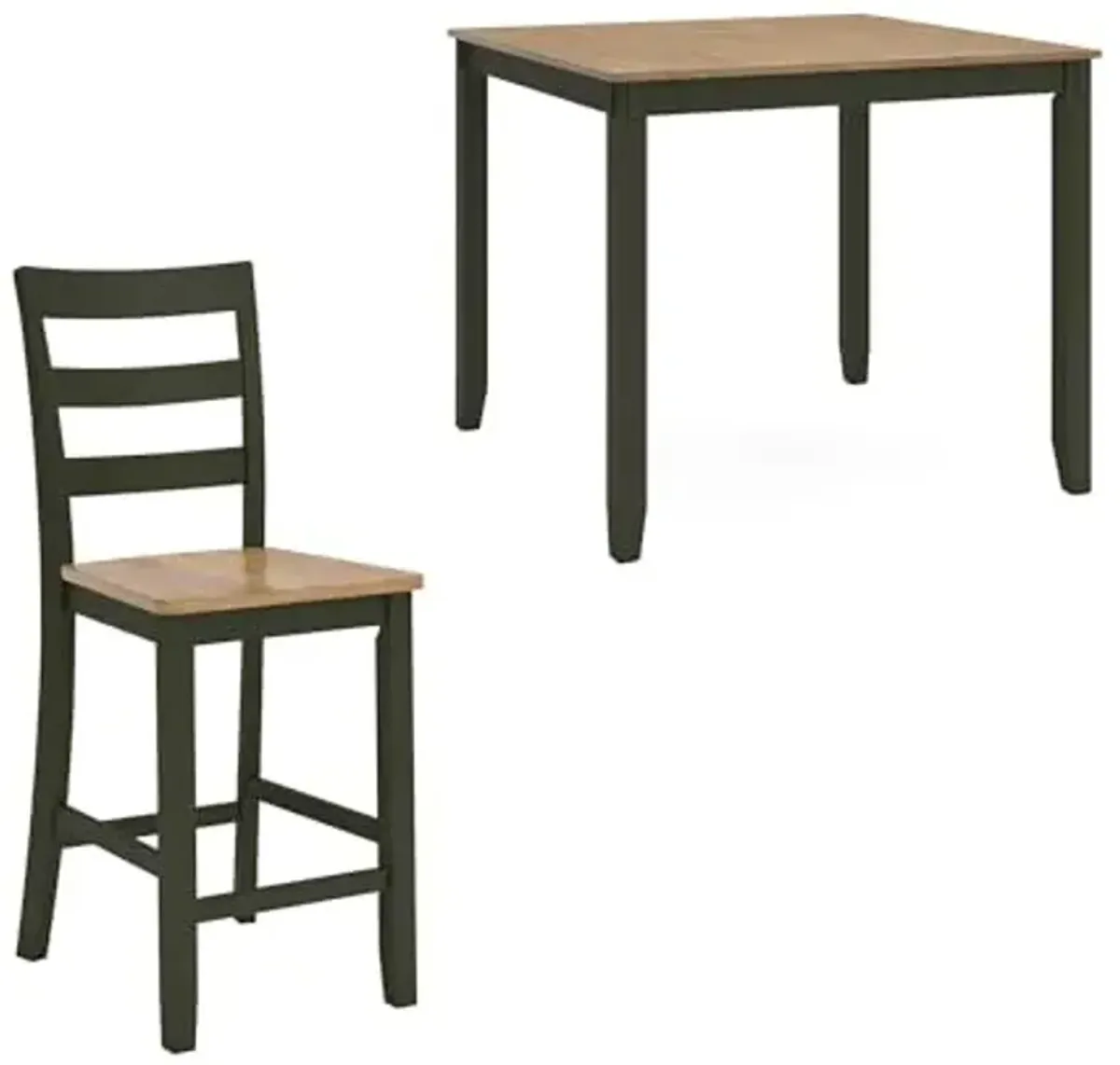 Ashley Furniture Gesthaven Green Counter Height Dining Table Set - Set of 5