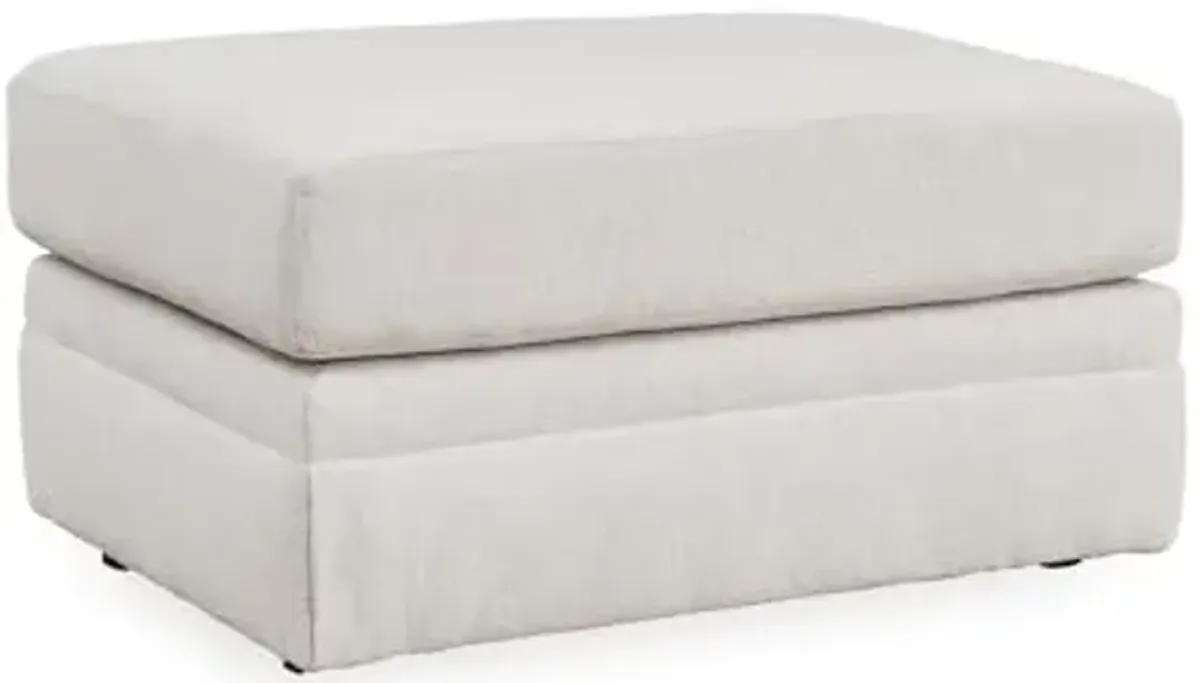 Signature Design by Ashley Maitelynn Casual Upholstered Ottoman, White