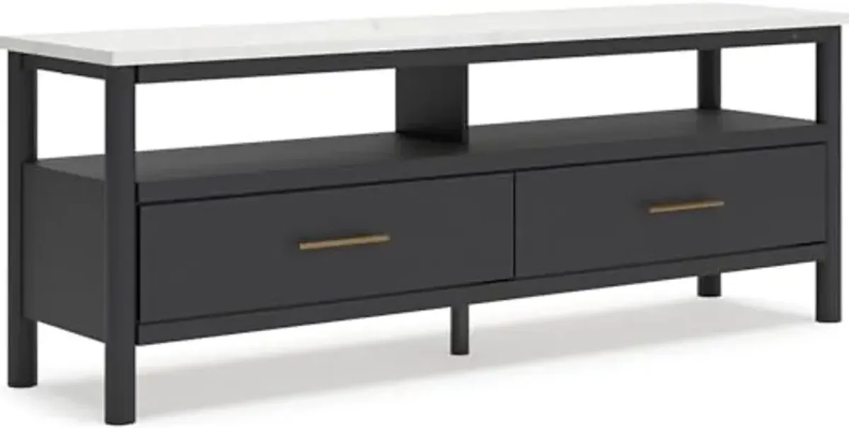 Ashley Furniture Cadmori Black & White 72" TV Stand for TVs up to 82"