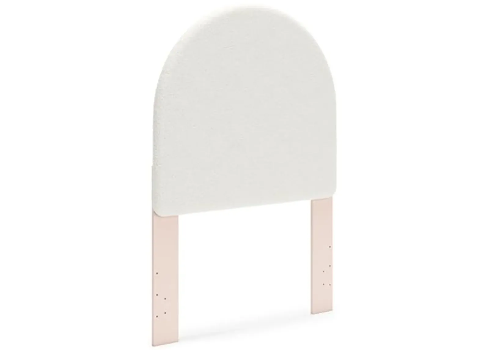 Signature Design by Ashley Wistenpine Urban Upholstered Panel Headboard, Twin, White & Pink