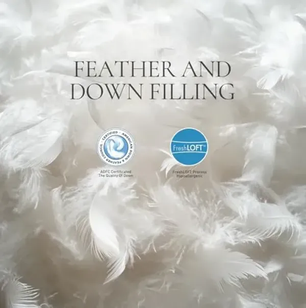 Beautyrest Soft Feather Down Comforter King Size,Hotel Collection Lightweight Hypoallergenic Comforter,All Seasons King Duvet Insert with Corner Tabs,106x90 Inch,Ivory