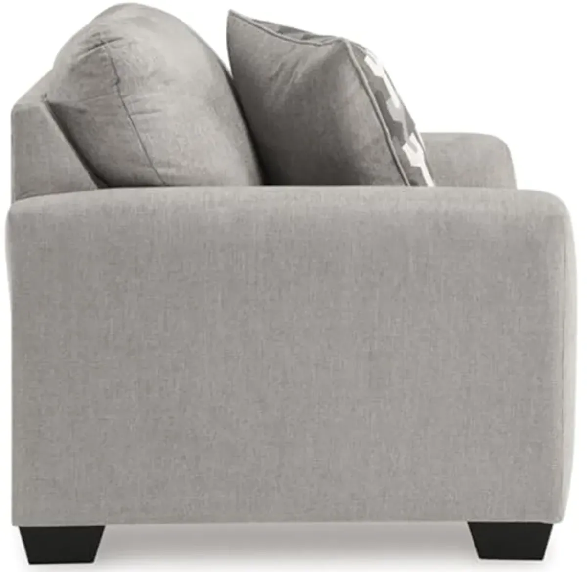 Signature Design by Ashley Avenal Park Casual Upholstered Oversized Chair with 1 Toss Pillow, Light Gray