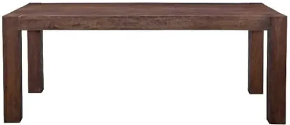 Bassett Mirror Company Walsh Dining Table - Rustic Brown Mango