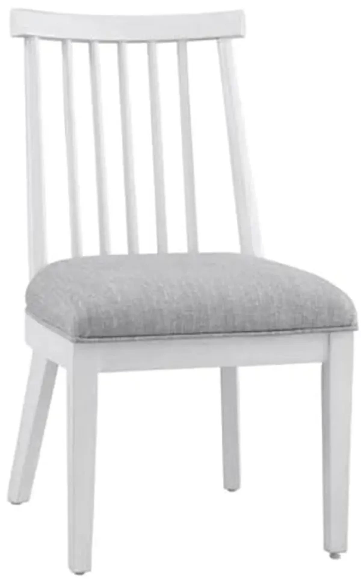 Bassett Mirror Company Nadine Coastal Contemporary Dining Chair in White Wood