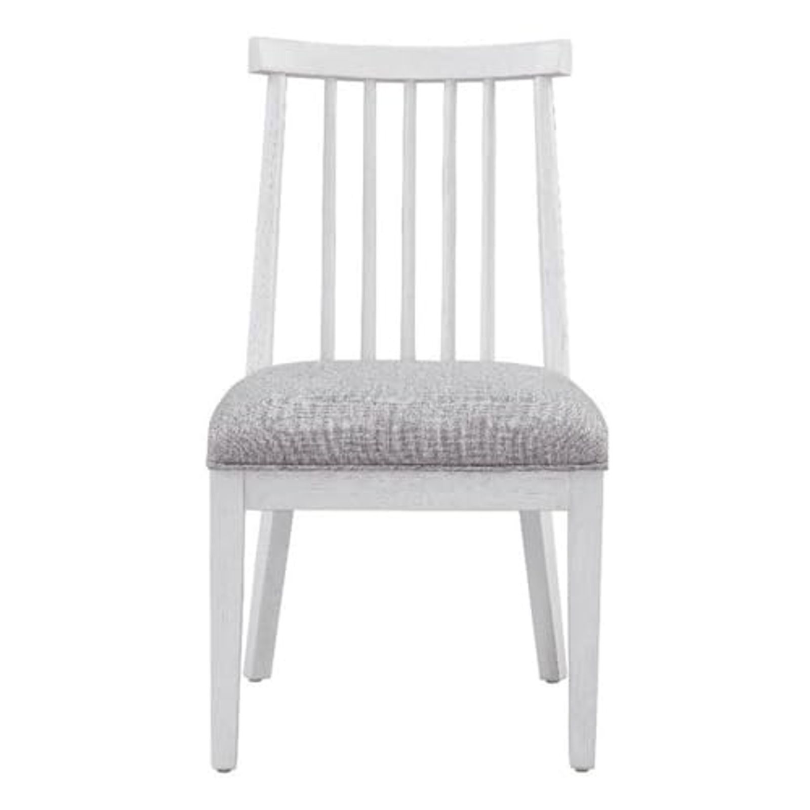 Bassett Mirror Company Nadine Coastal Contemporary Dining Chair in White Wood