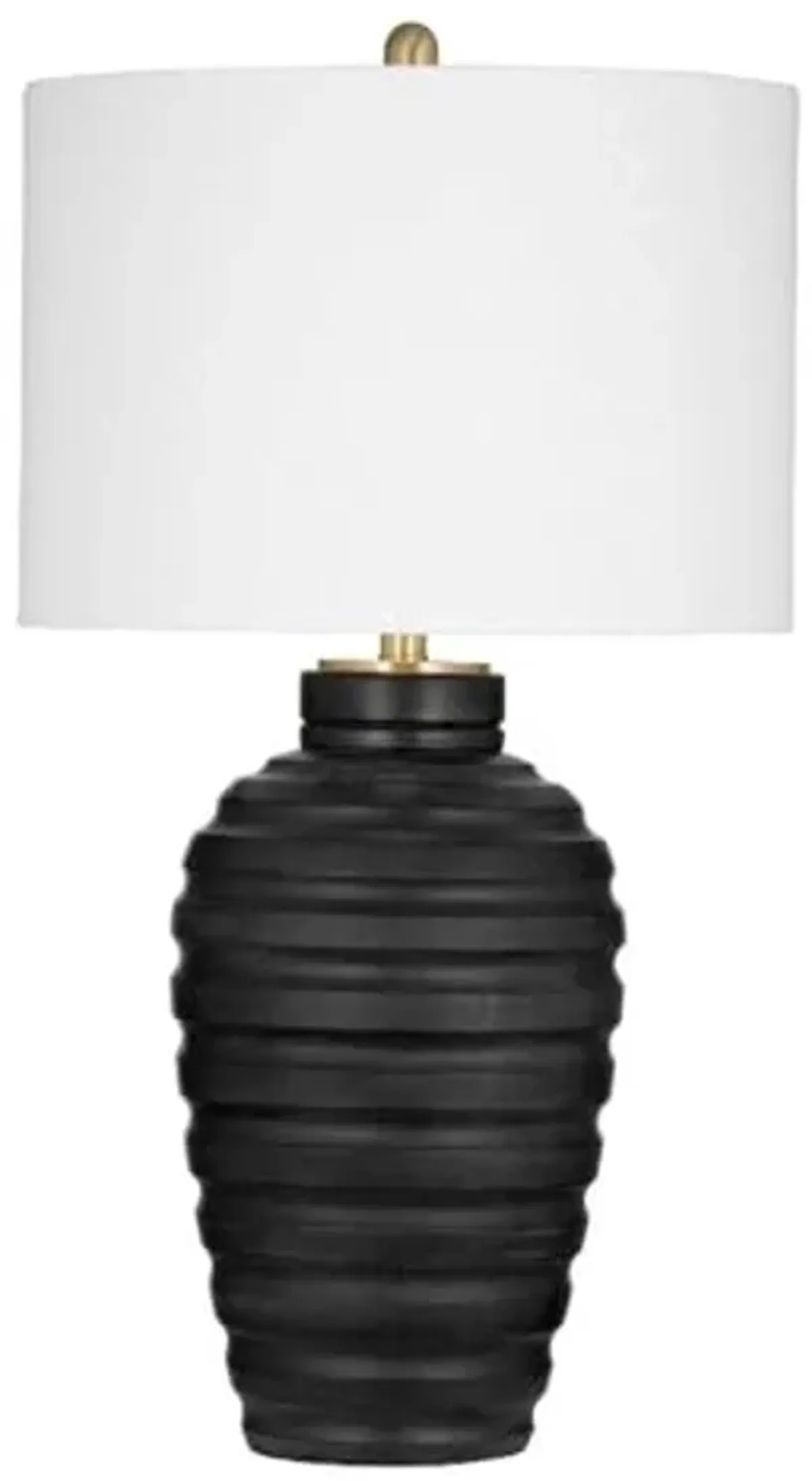 Hale Table Lamp in Contemporary Black Concrete