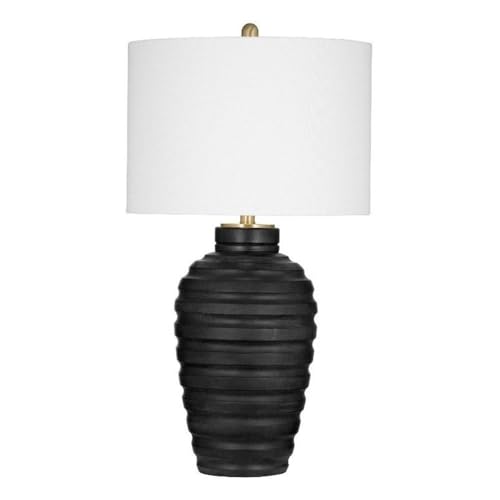 Hale Table Lamp in Contemporary Black Concrete