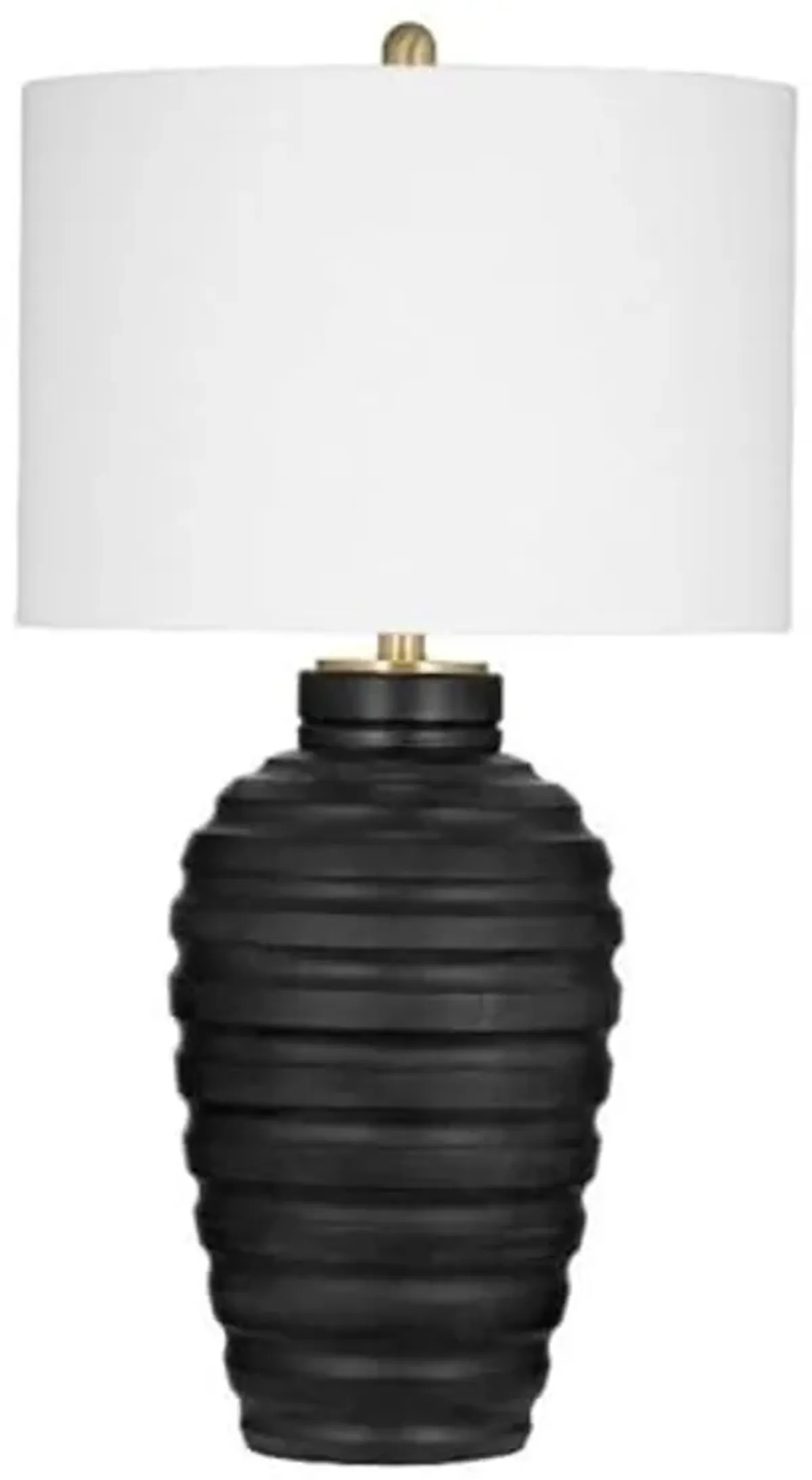 Hale Table Lamp in Contemporary Black Concrete