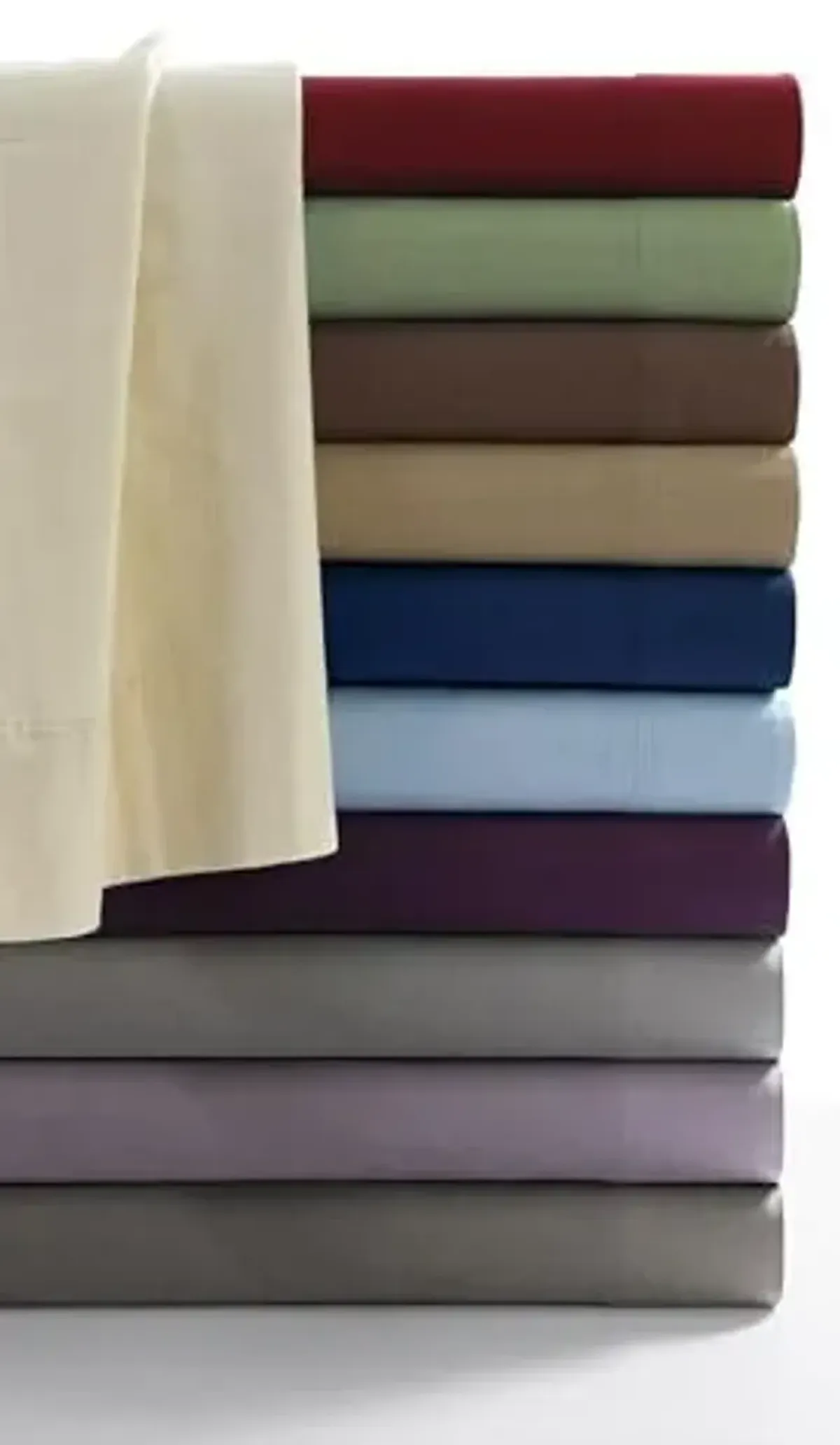 Tribeca Living King Luxury Solid Flannel Generous Size Flat Sheet, Platinum