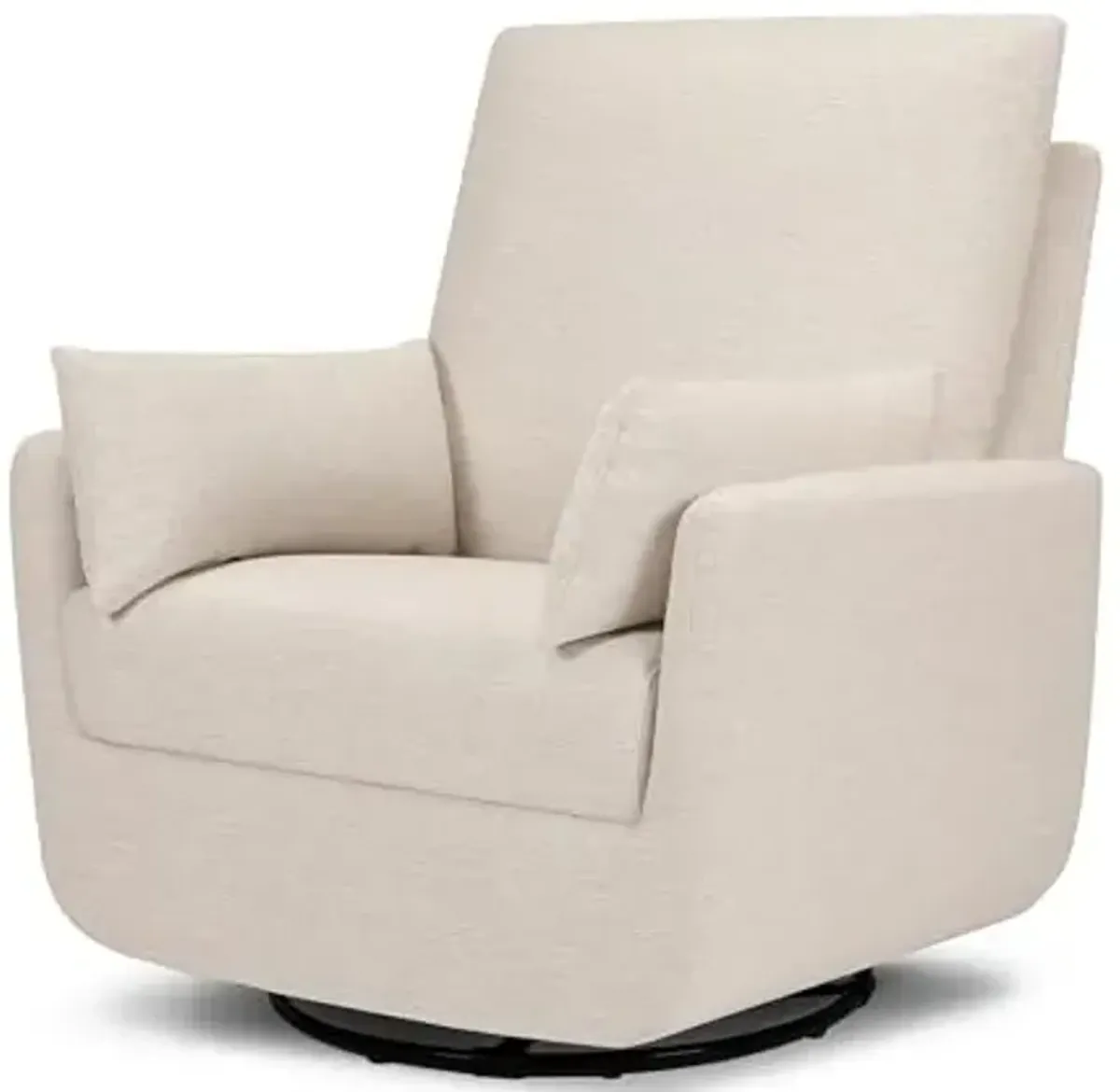 Davinci Juno Swivel Glider in Beach, Greenguard Gold & CertiPUR-US Certified