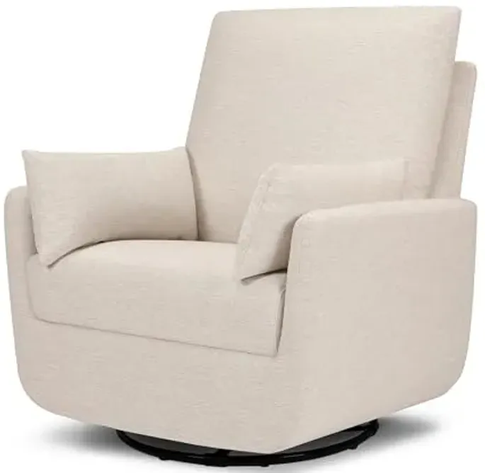 Davinci Juno Swivel Glider in Beach, Greenguard Gold & CertiPUR-US Certified