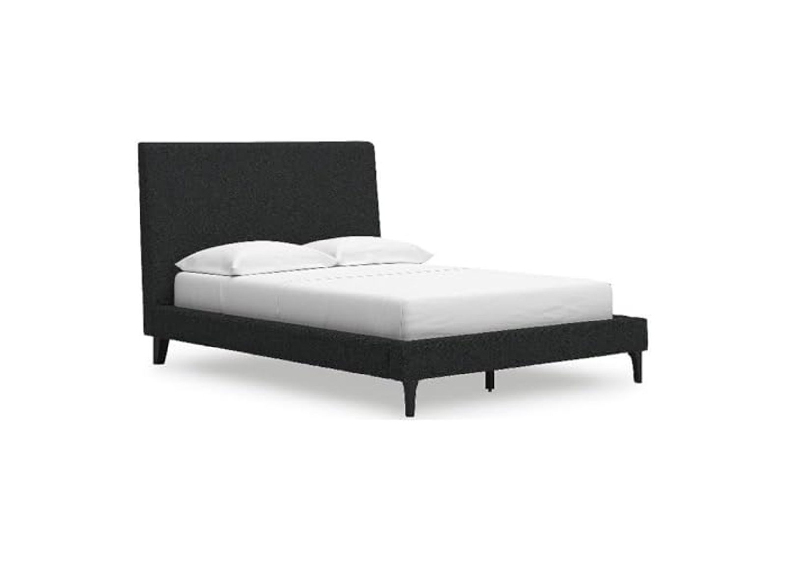 Ashley Furniture Cadmori Black Full Upholstered Bed with Roll Slats