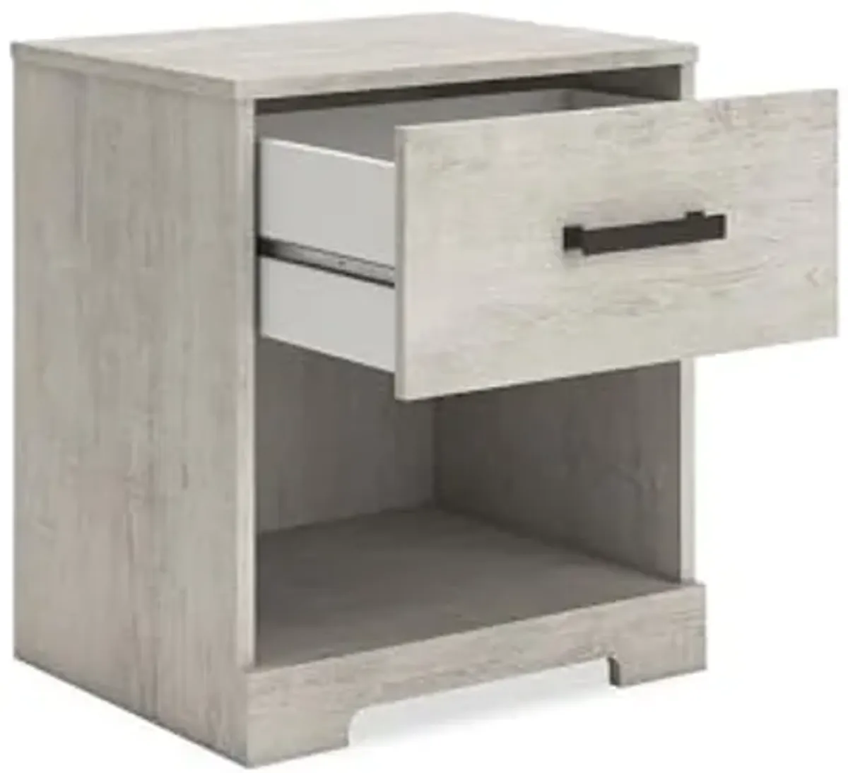 Signature Design by Ashley Shawburn 1 Drawer Nightstand, Whitewash