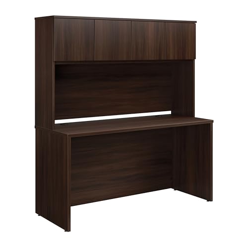 OfficeWorks by Sauder Affirm 60" Desk & 60" Hutch Noble Elm Finish