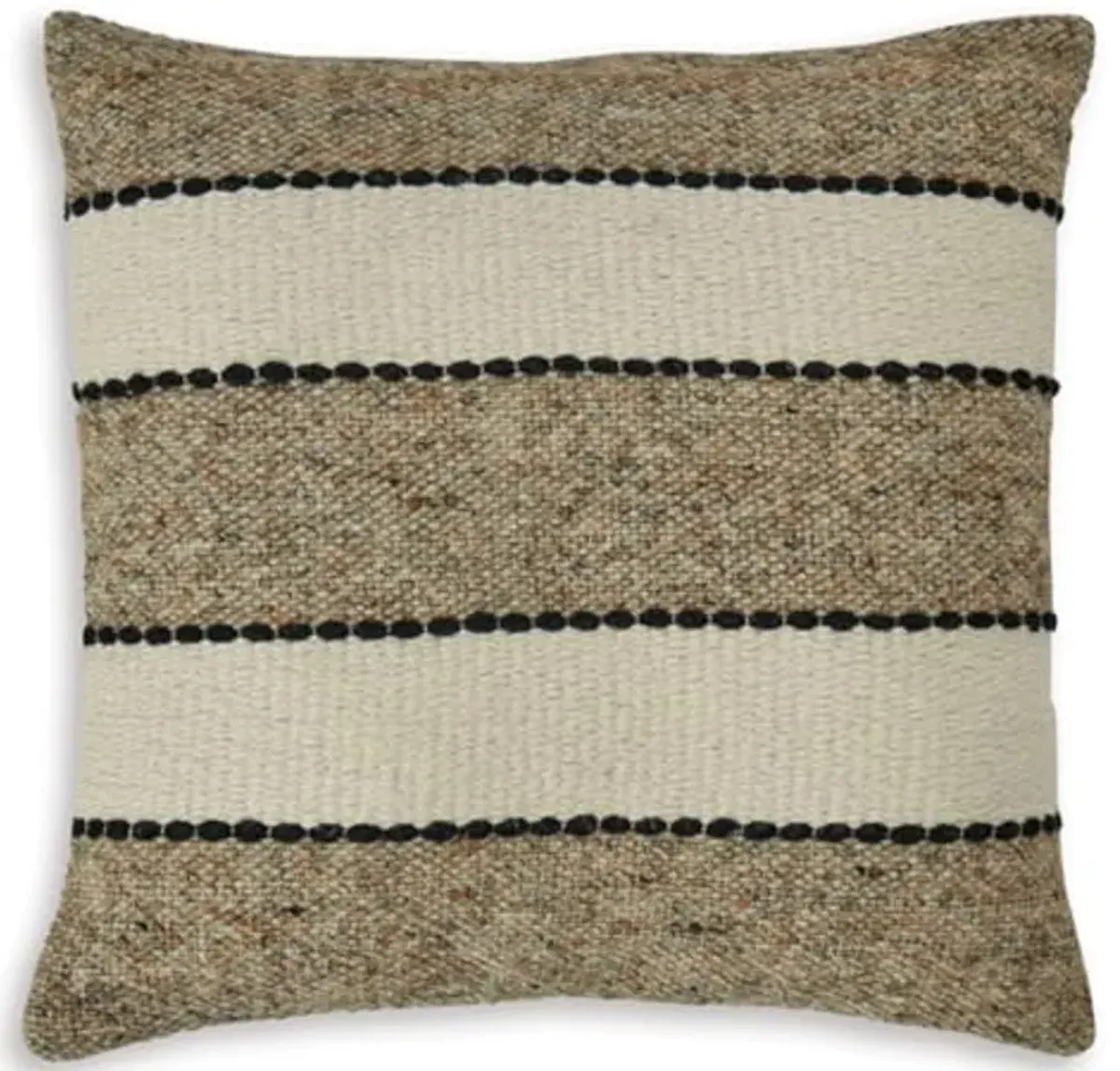 Signature Design by Ashley Rueford Pillow, Square, Beige & Dark Brown