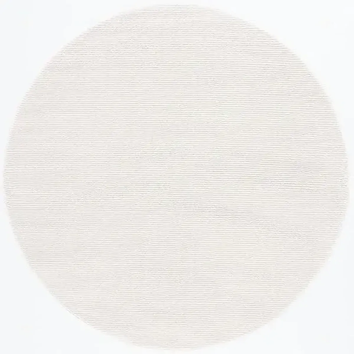 SAFAVIEH Melody Collection Area Rug - 4' Round, Ivory, Geometric Design, Ideal for High Traffic Areas in Living Room, Bedroom, Dining (MEL108A)