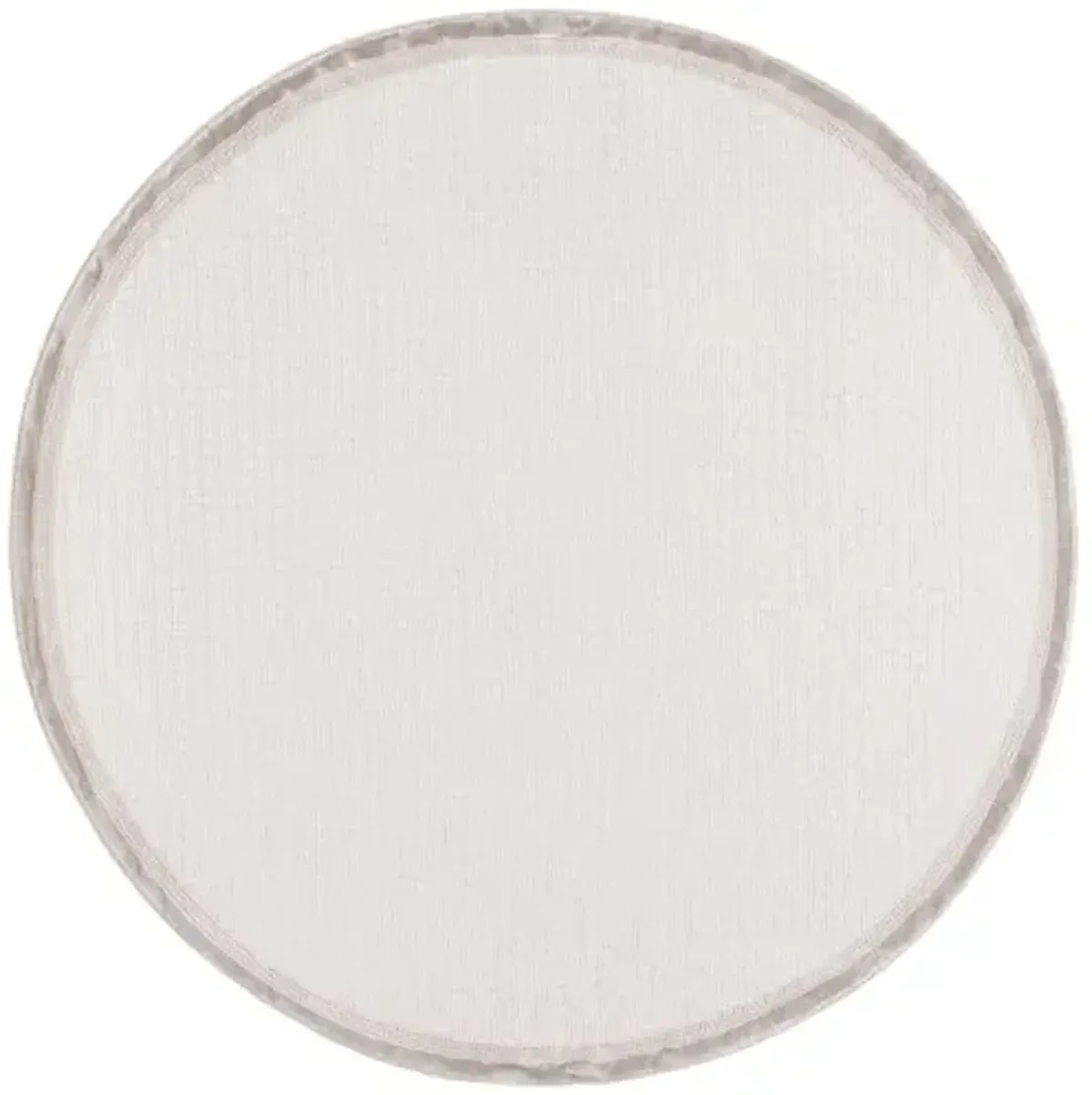 Safavieh Prestige Collection Area Rug - 6'7" Round, Ivory/Beige, Geometric Design, Ideal for High Traffic Areas in Living Room, Bedroom, Dining (PTE132A)