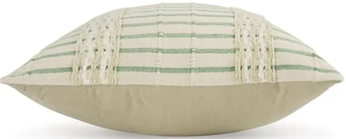 Signature Design by Ashley Rowton Pillow, Square, Green & White